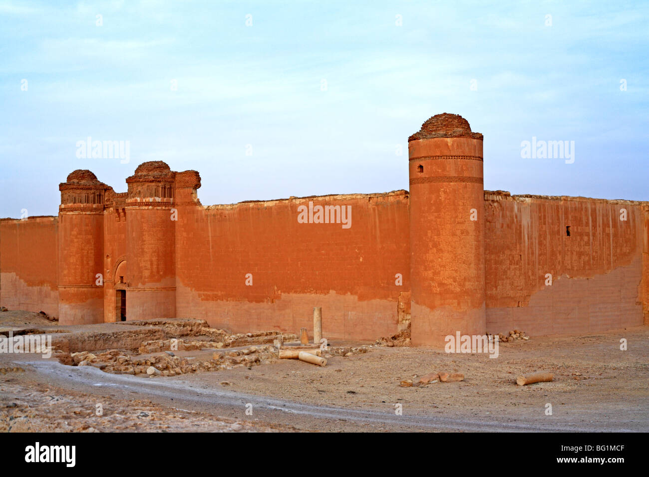 Qasr al-Heer al-Sharqi, Palast der Umayyad Caliph Hisham ibn Abd al-Malik (724-743), Syrien Stockfoto