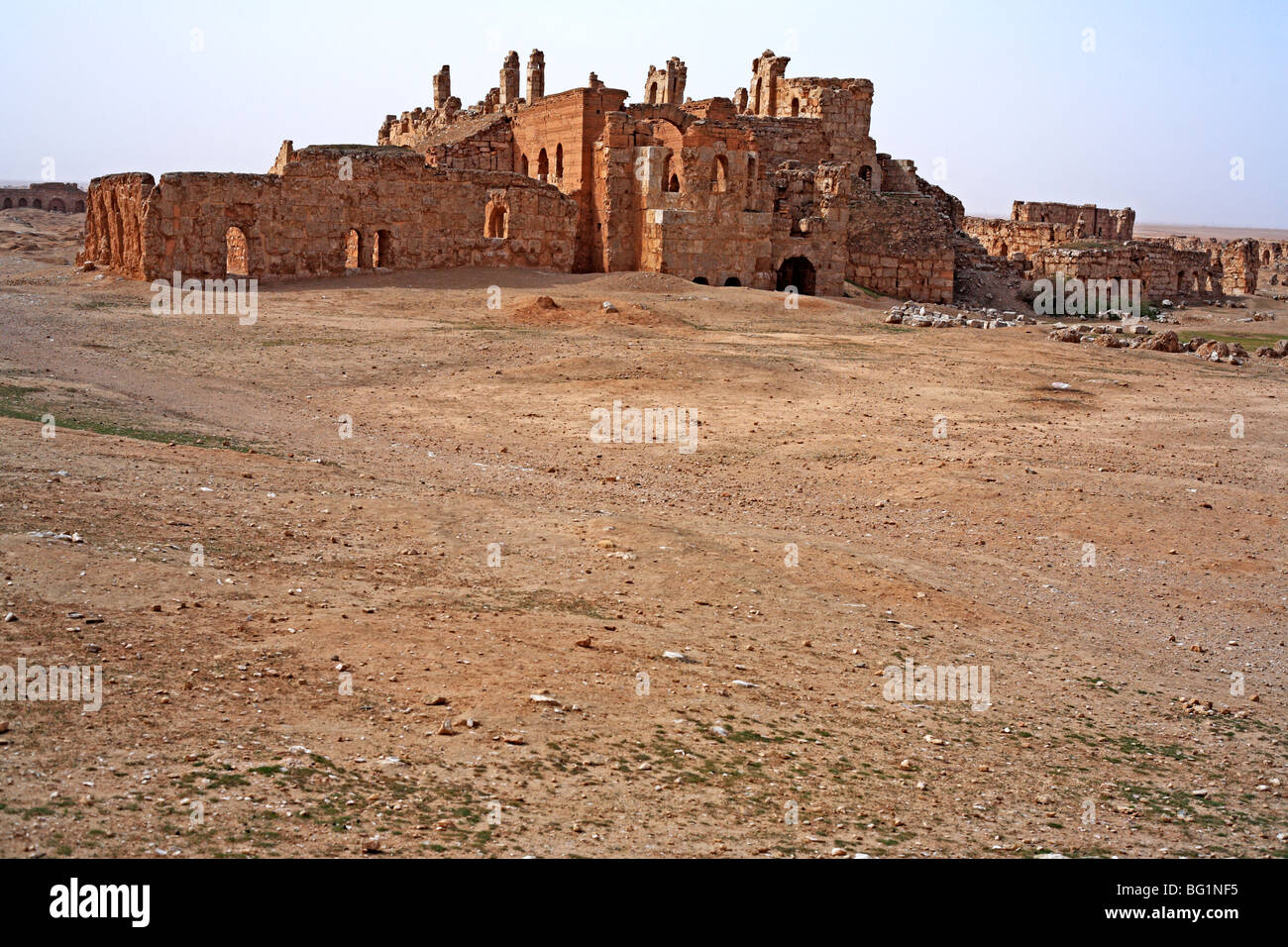 Resafa (Sergiopolis), in der Nähe von Ar-Raqqah, römischen und byzantinischen Stadt in der Wüste, Syrien Stockfoto