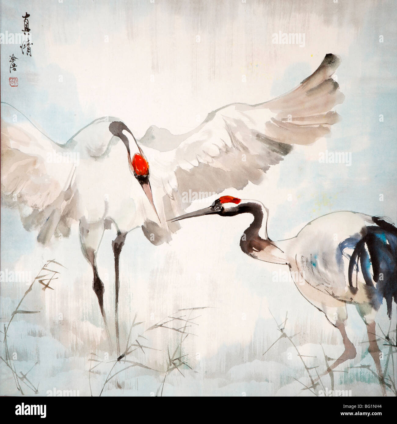 Japanischer Duschvorhang Mit Rosa Kirschblüten & Koi-Fischen – Aquarell-Look, 178 X 188 Cm – Asiatische Dekoration Für Dein Bad
