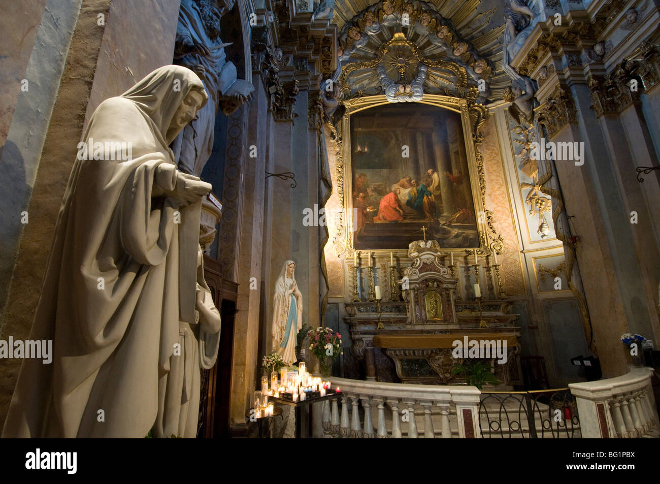 Kathedrale von Notre-Dame-du-Puy, Grasse, Alpes-Maritimes, Provence, Frankreich, Europa Stockfoto