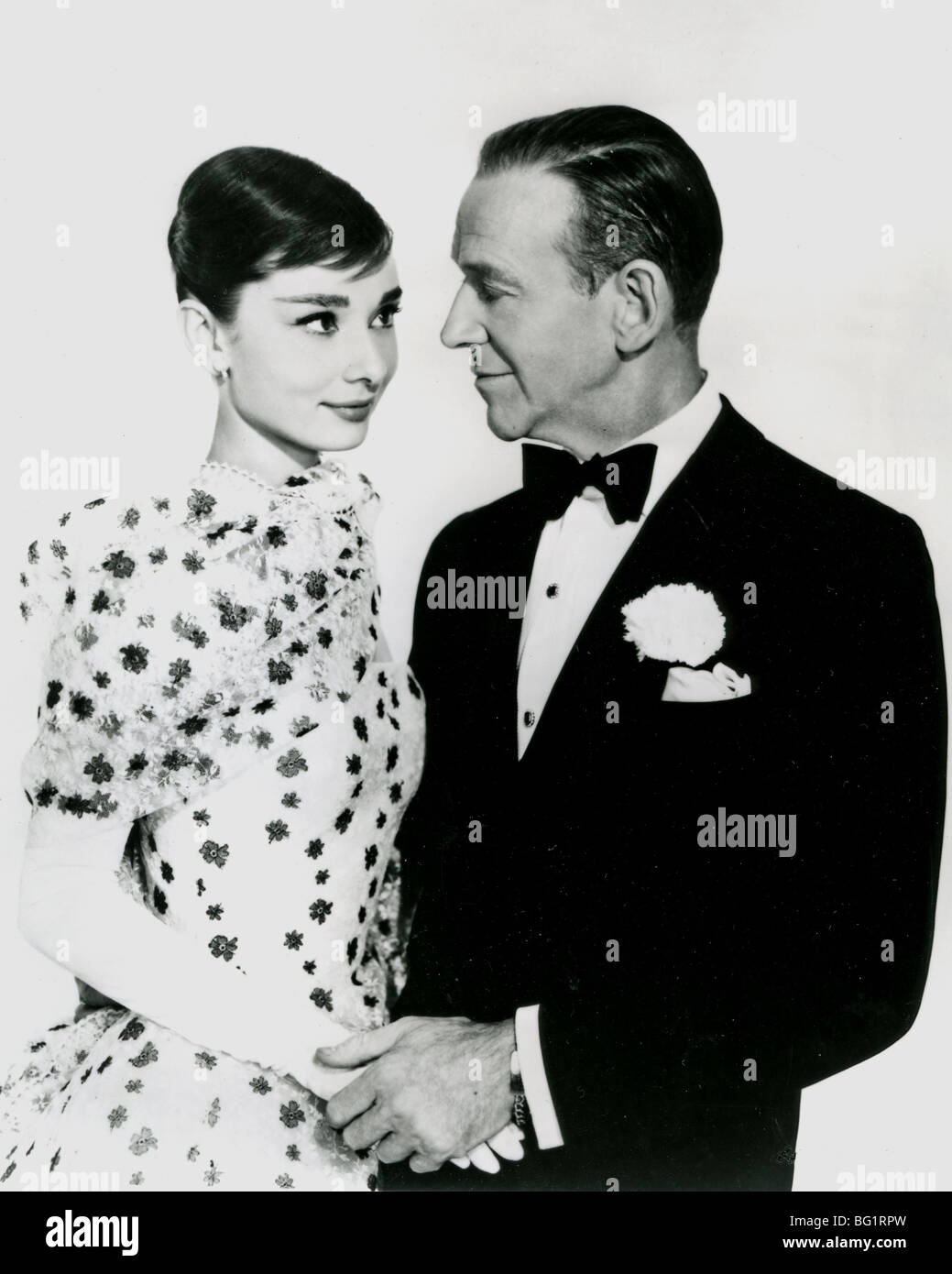FUNNY FACE 1957 Promo-Foto für Paramount Film mit Audrey Hepburn und Fred Astaire Stockfoto