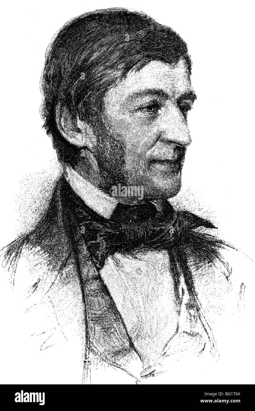 Waldo U.S. Dichter und Essayist (1803-82) Stockfoto