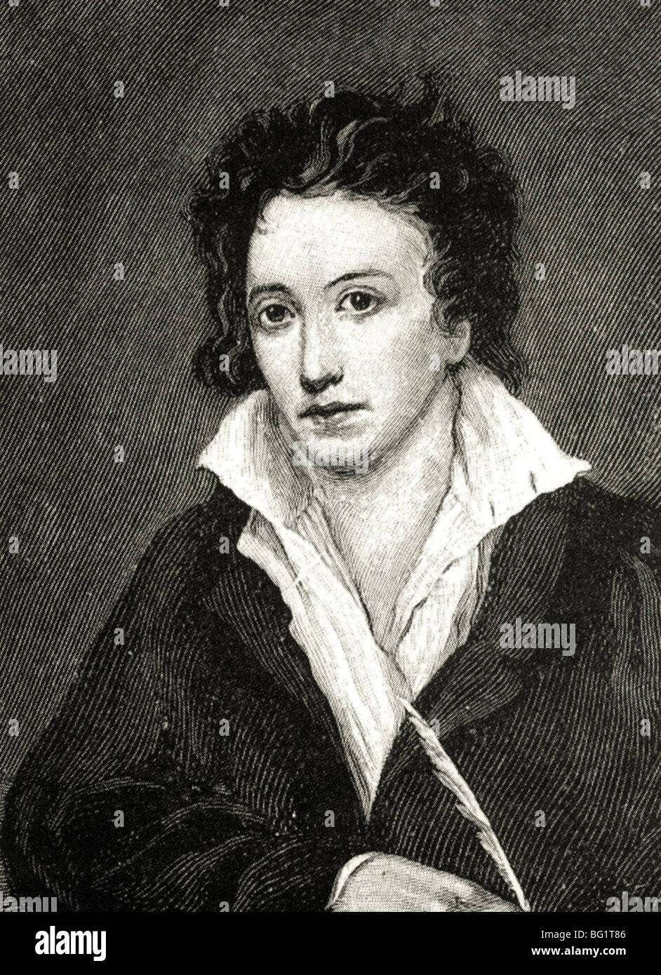 PERCY BYSSHE SHELLEY - englischen Lyriker und romantisch (1792-1822) Stockfoto
