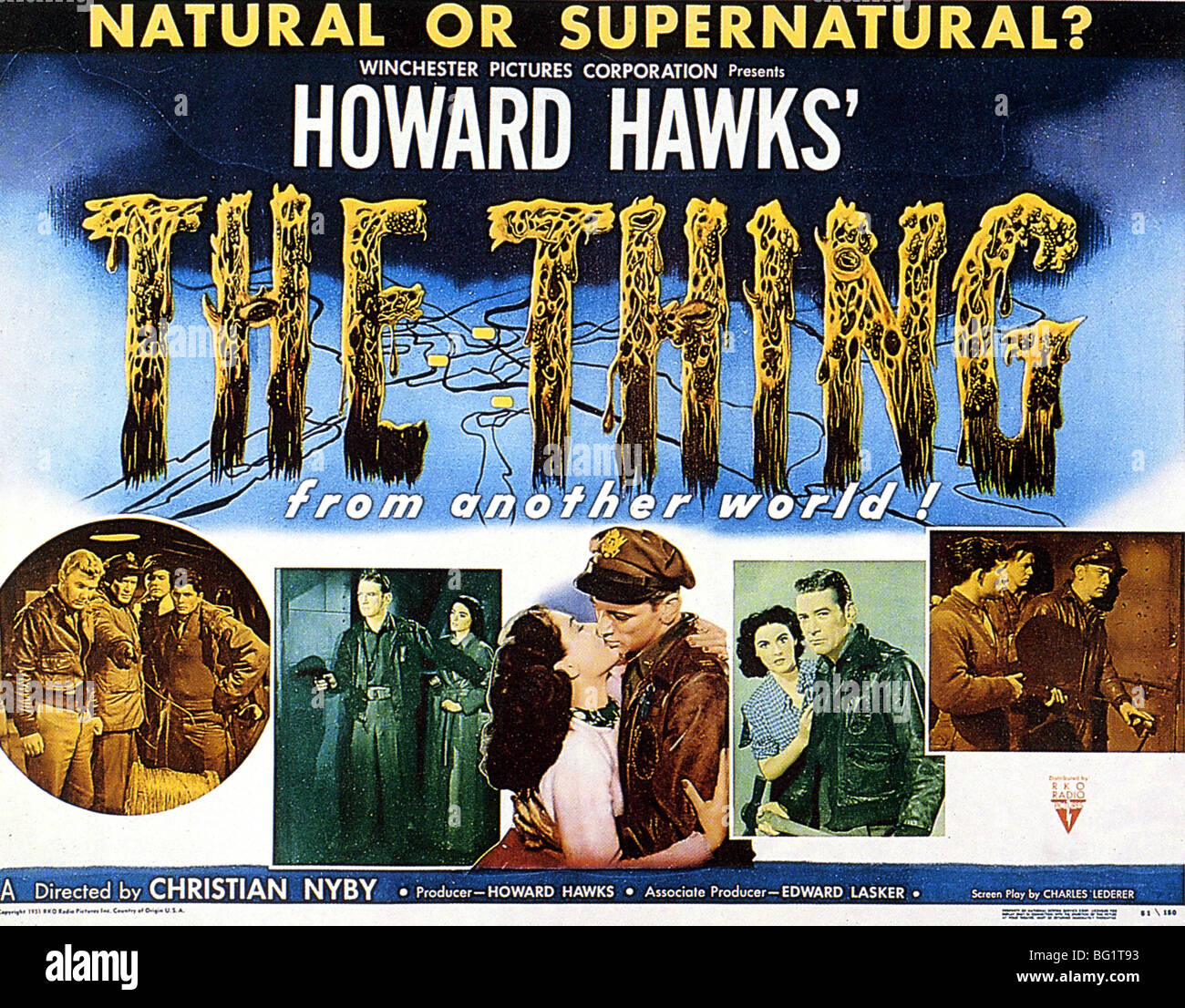 DAS Ding aus einer anderen Welt - Plakat für 1951 RKO Films Stockfoto