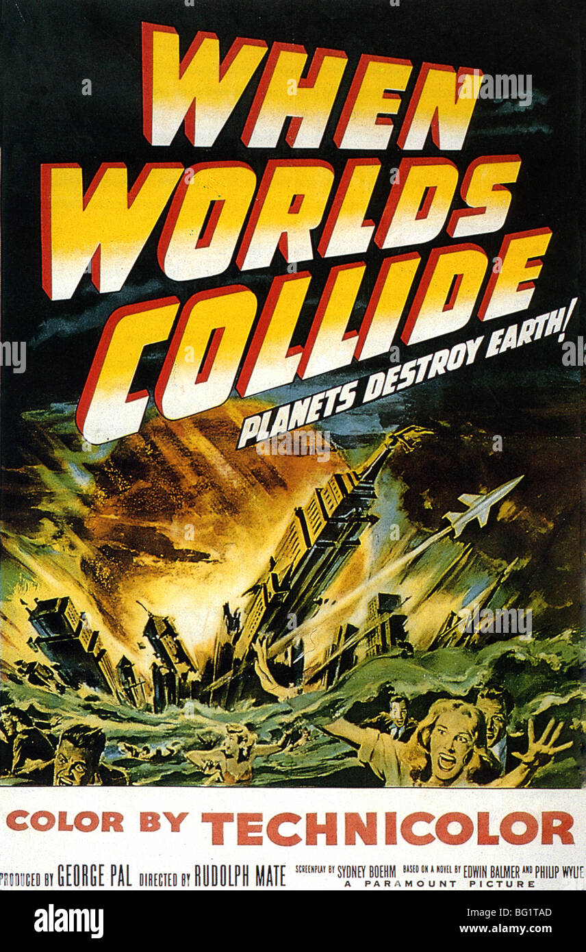 WHEN WORLDS COLLIDE Plakat für Paramount Film 1951 Stockfoto