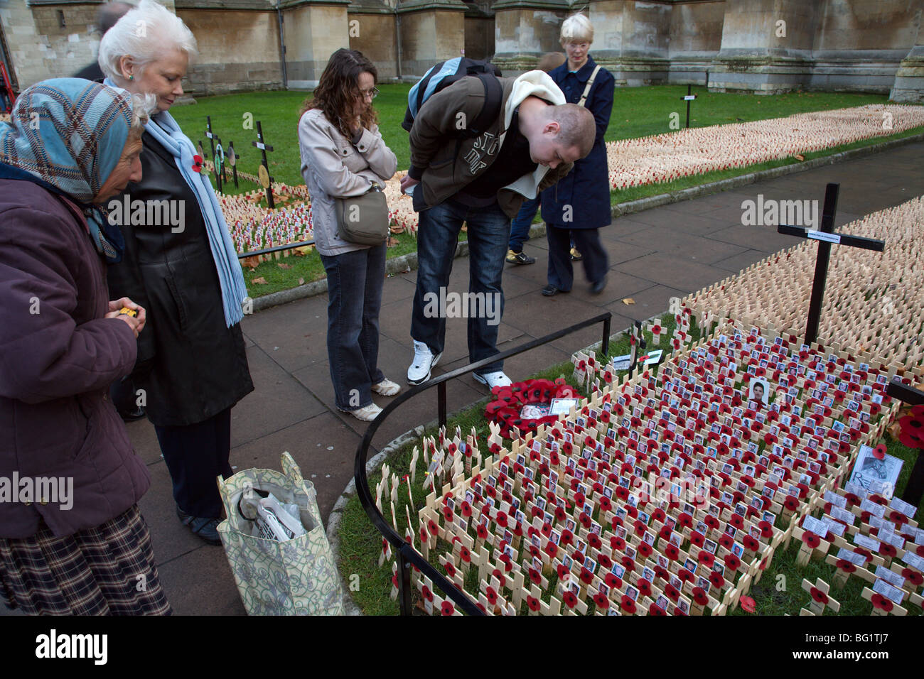 Opfer von Afghanistan, Bereich der Erinnerung, Westminster Abbey, London, England Stockfoto