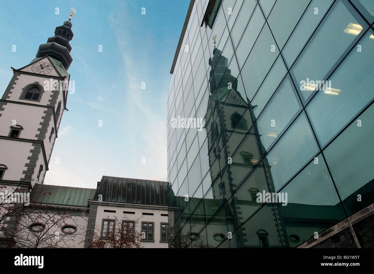 Vergangenheit und neu in Klagenfurt Stockfoto