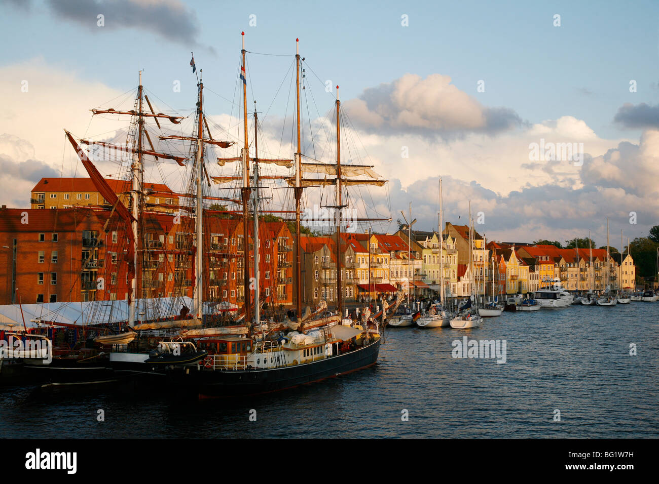Der Hafen von Sonderborg, Jütland, Dänemark, Skandinavien, Europa Stockfoto