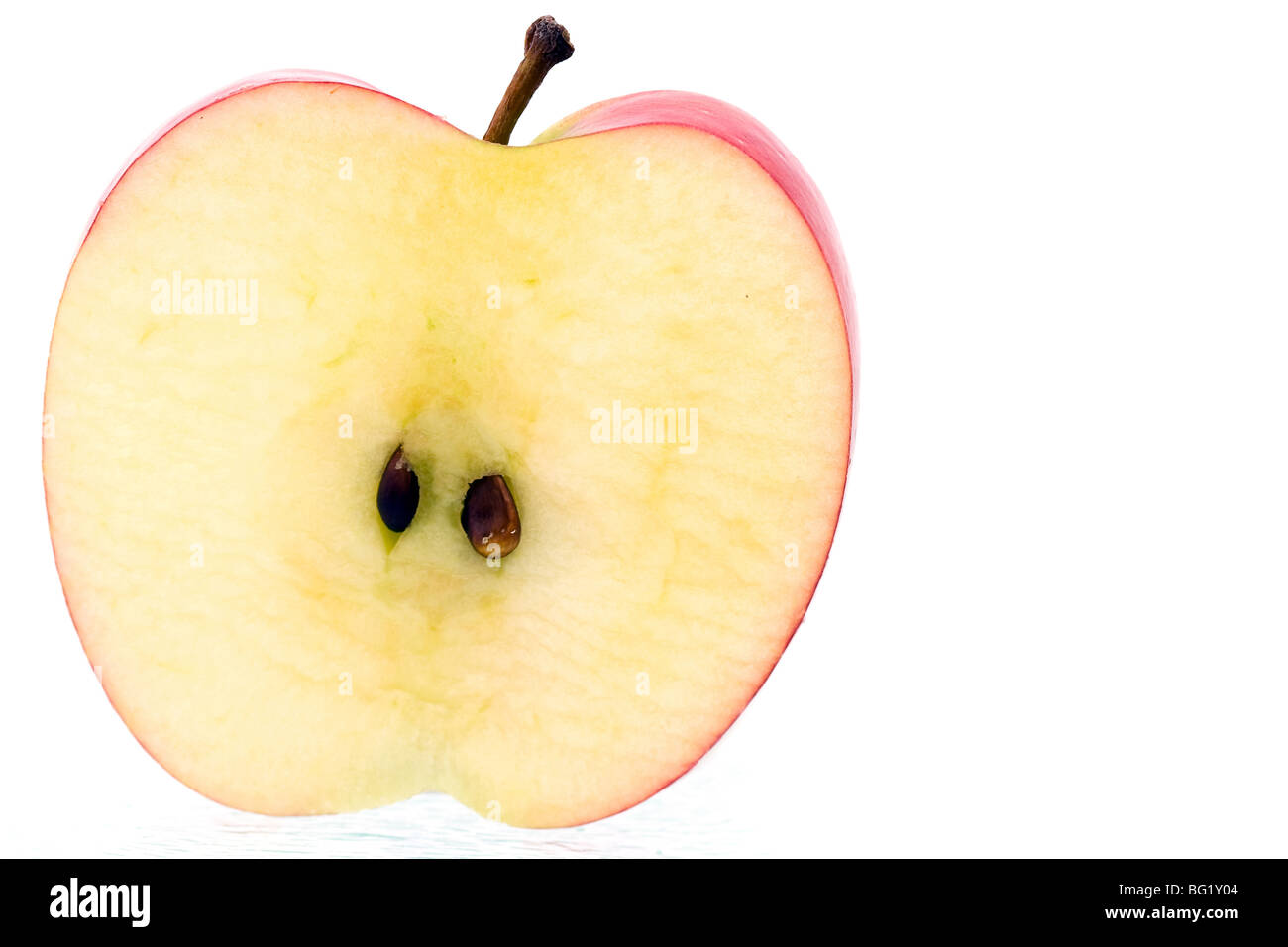 In Scheiben geschnittenen Apfel Stockfoto