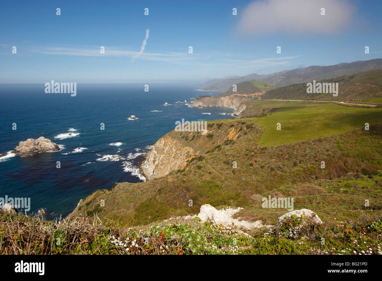 Pazifische Küstenstraße Kalifornien USA Stockfoto