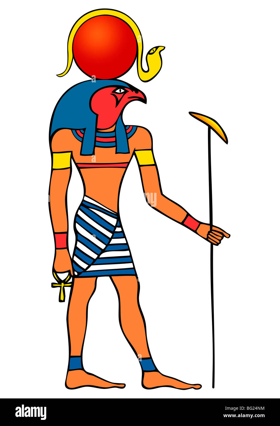 Ägyptischer Gott der Sonne - Ra Stockfoto