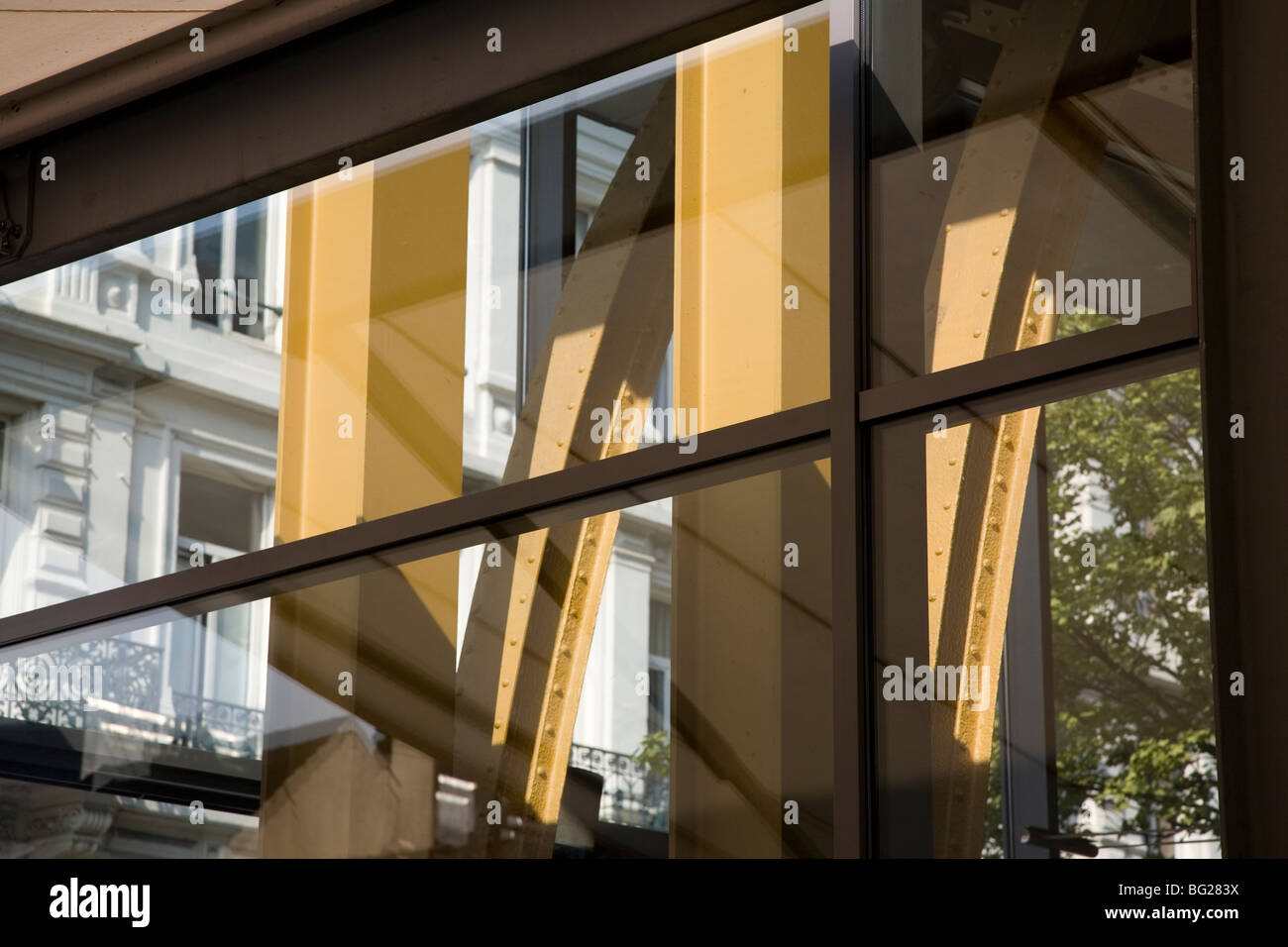 Detail des Grand Café Horta, Antwerpen, Belgien, Europa Stockfoto