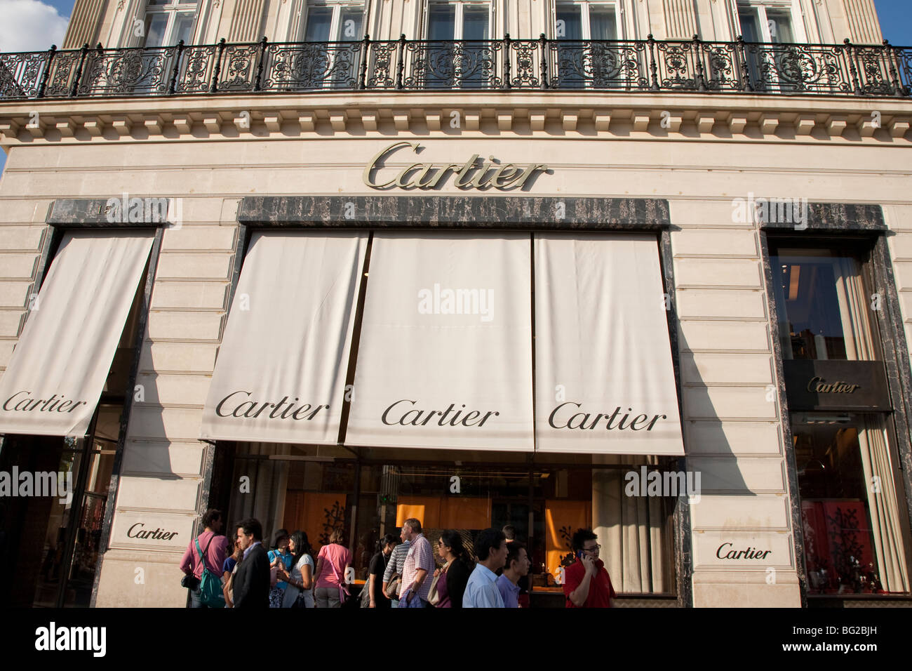 Cartier, Champs Elysees, Paris, Frankreich, Europa Stockfoto