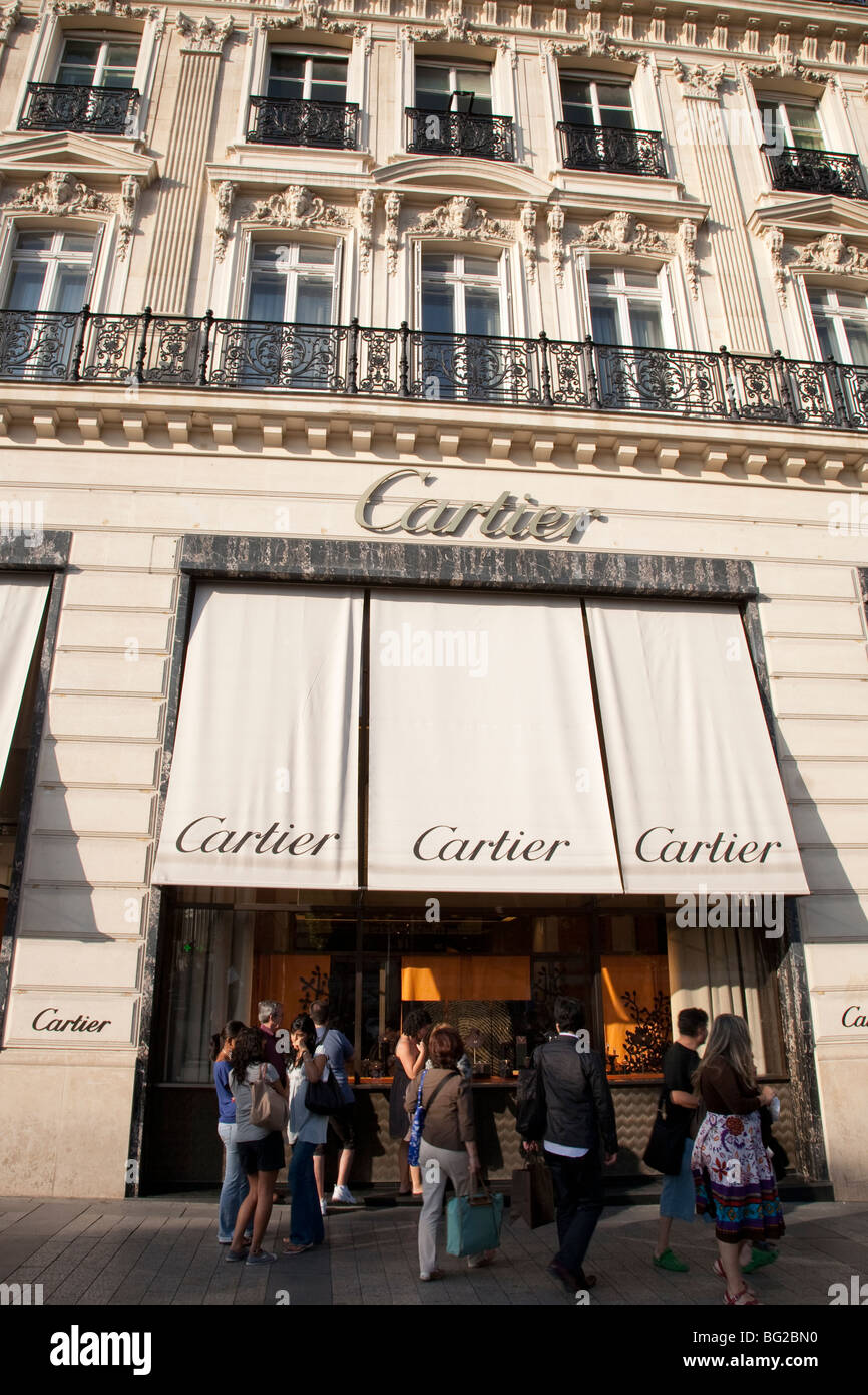 Cartier; Champs Elysees; Paris; Frankreich; Europa Stockfoto