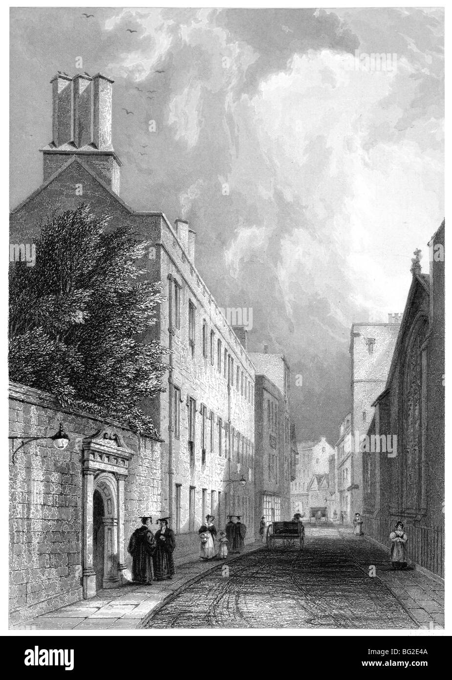 Gonville and Caius College, Cambridge - Blick von der Straße Stockfoto