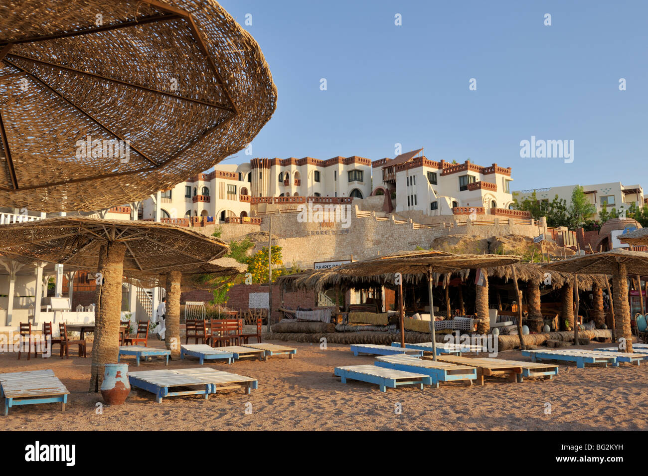 Umbi Beach Resort "Sharks Bay", Sharm El Sheikh, "Rotes Meer, Ägypten Stockfoto