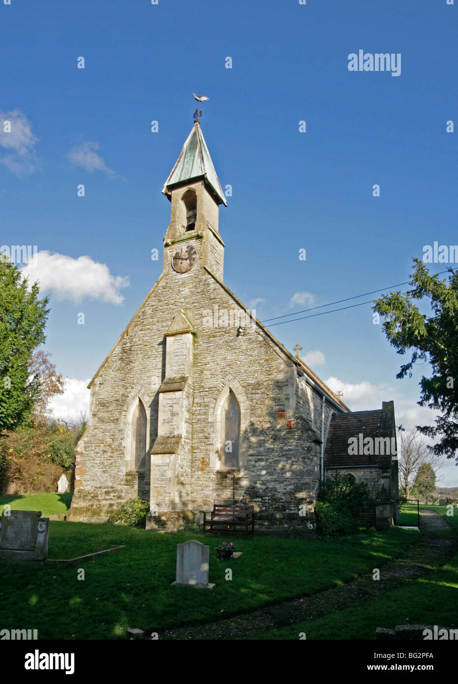 St Giles Kirche, Exhall, in der Nähe von Alcester, Warwickshire Stockfoto