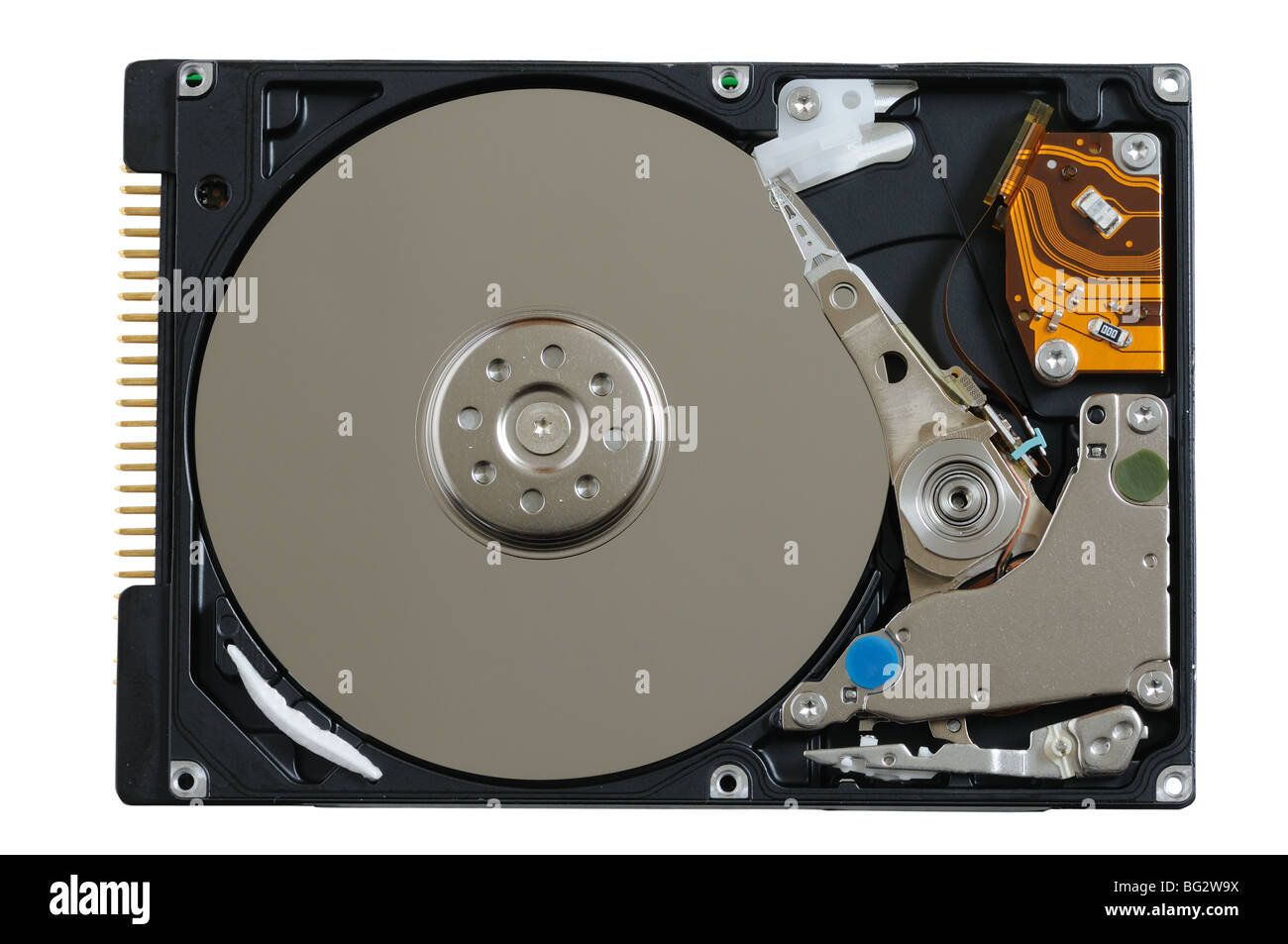 Harddrive isoliert auf weißem Hintergrund Stockfoto