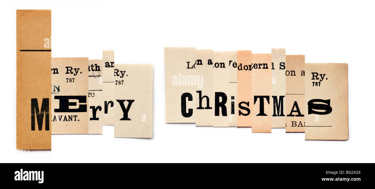 Frohe Weihnachten, collage Stockfoto