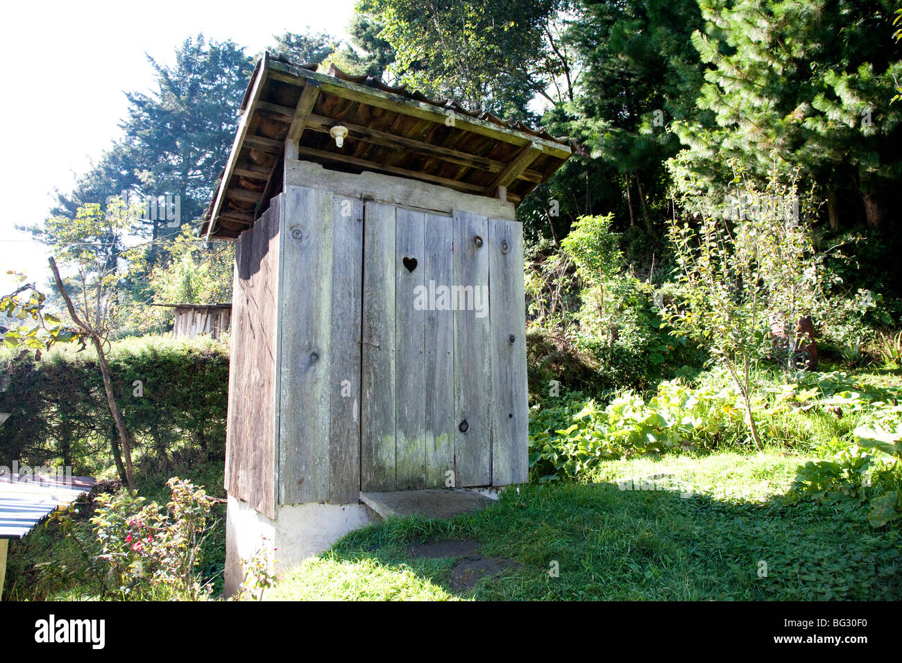 Outdoor-Toilette. Stockfoto