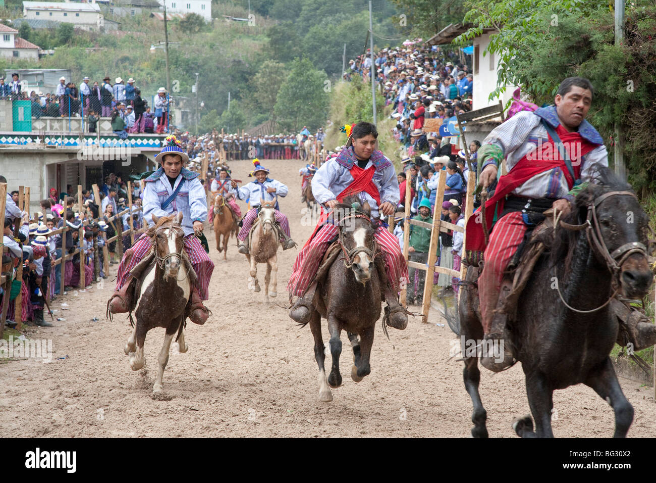 Ein jährliches Festival wird am 31. Oktober-2 November gefeiert, und konzentriert sich auf Allerheiligen am 1. November, Todos Santos Guatemala Stockfoto
