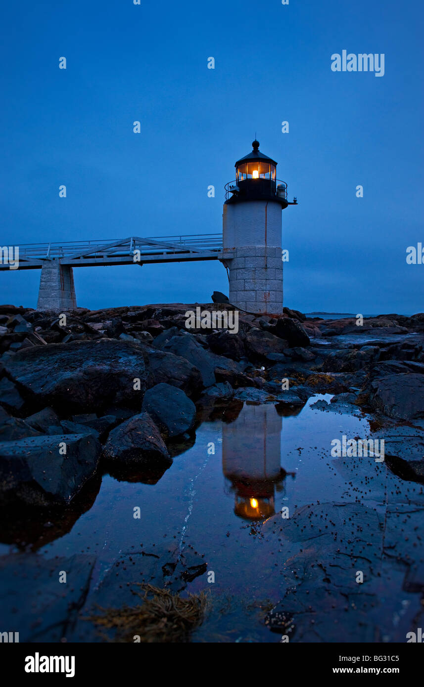 Marshall Point Light Station, Port Clyde, Maine, USA. Stockfoto