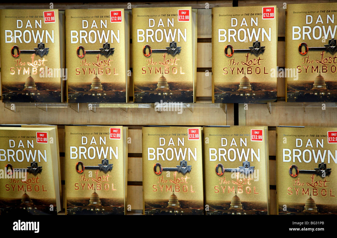 Dan Browns The Lost Symbol in London Buchladen Stockfoto