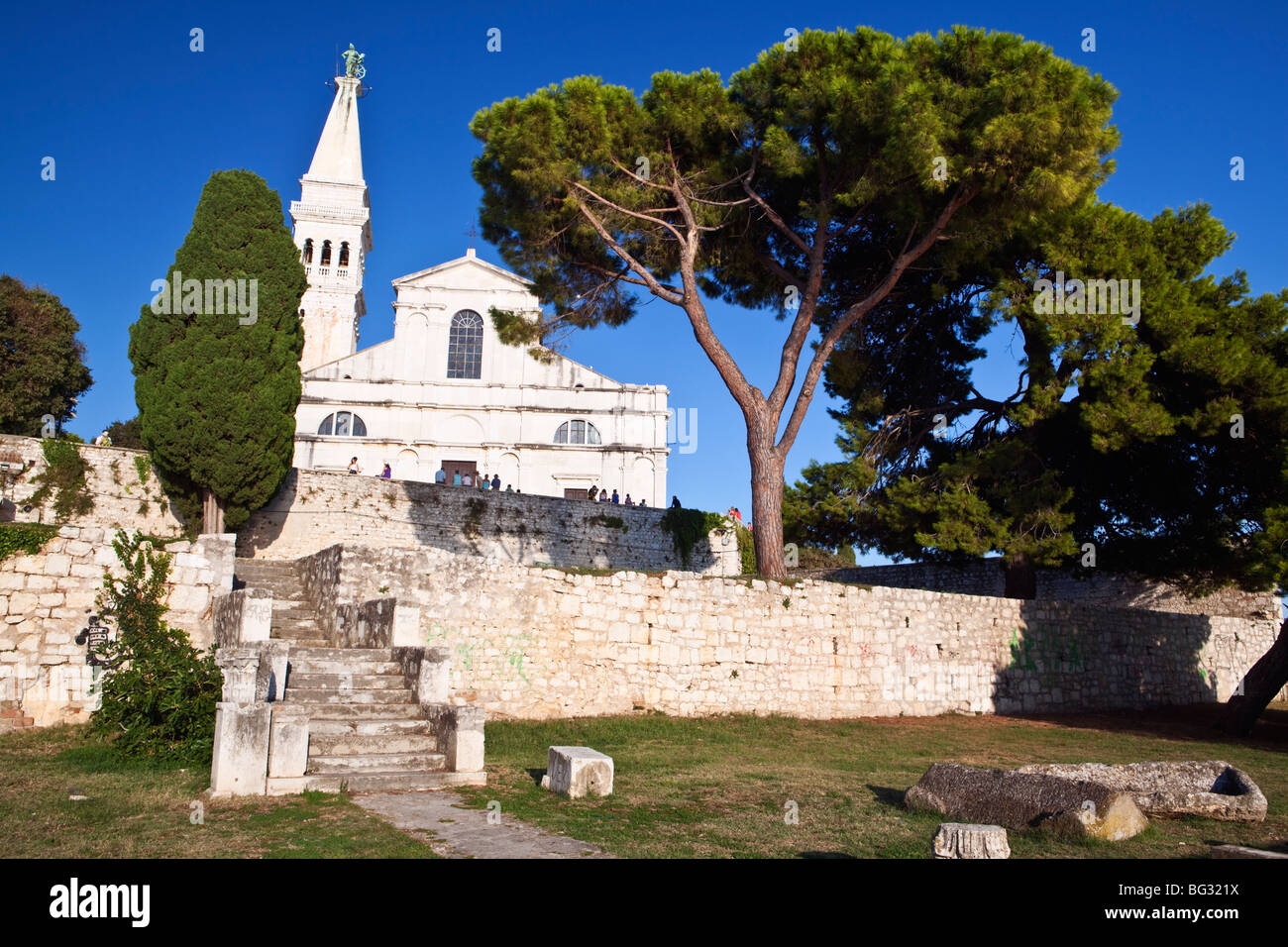 Die Kathedrale von St. Euphemia Rovinj Istria Stockfoto