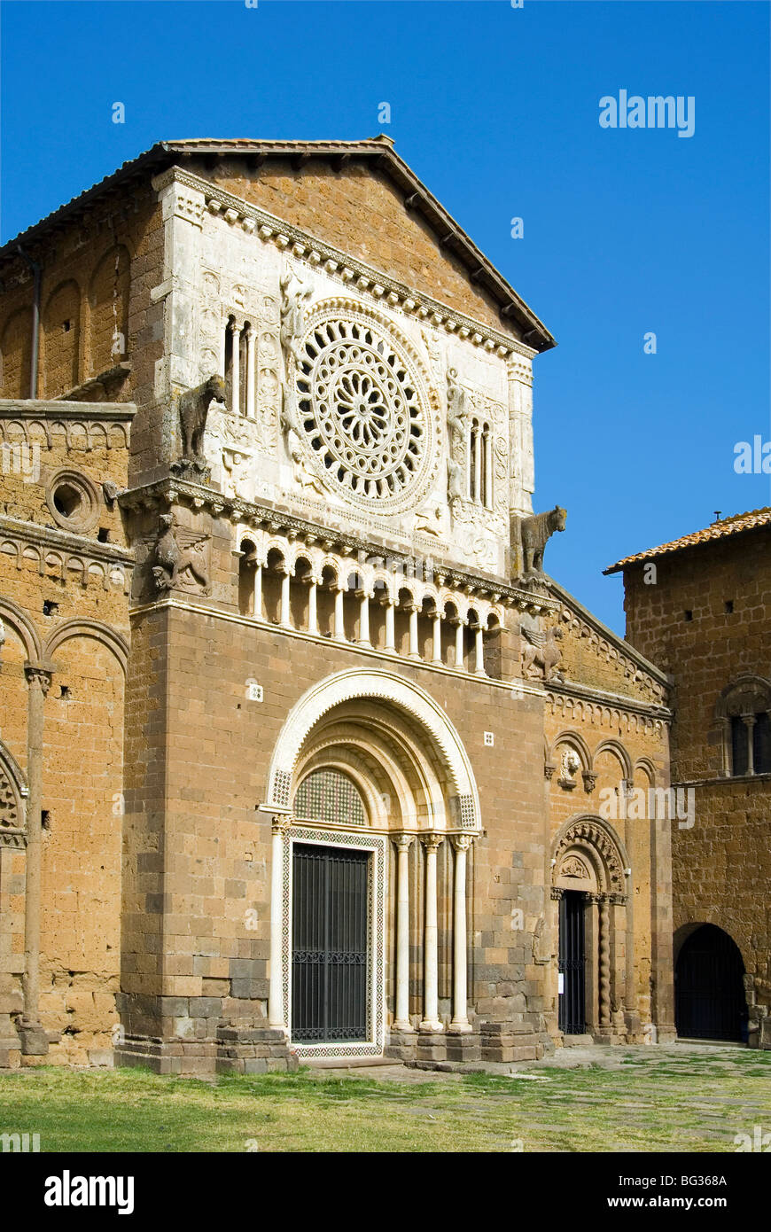 Kirche San Pietro, Tuscania, Viterbo, Latium, Lazio, Italien, Europa Stockfoto