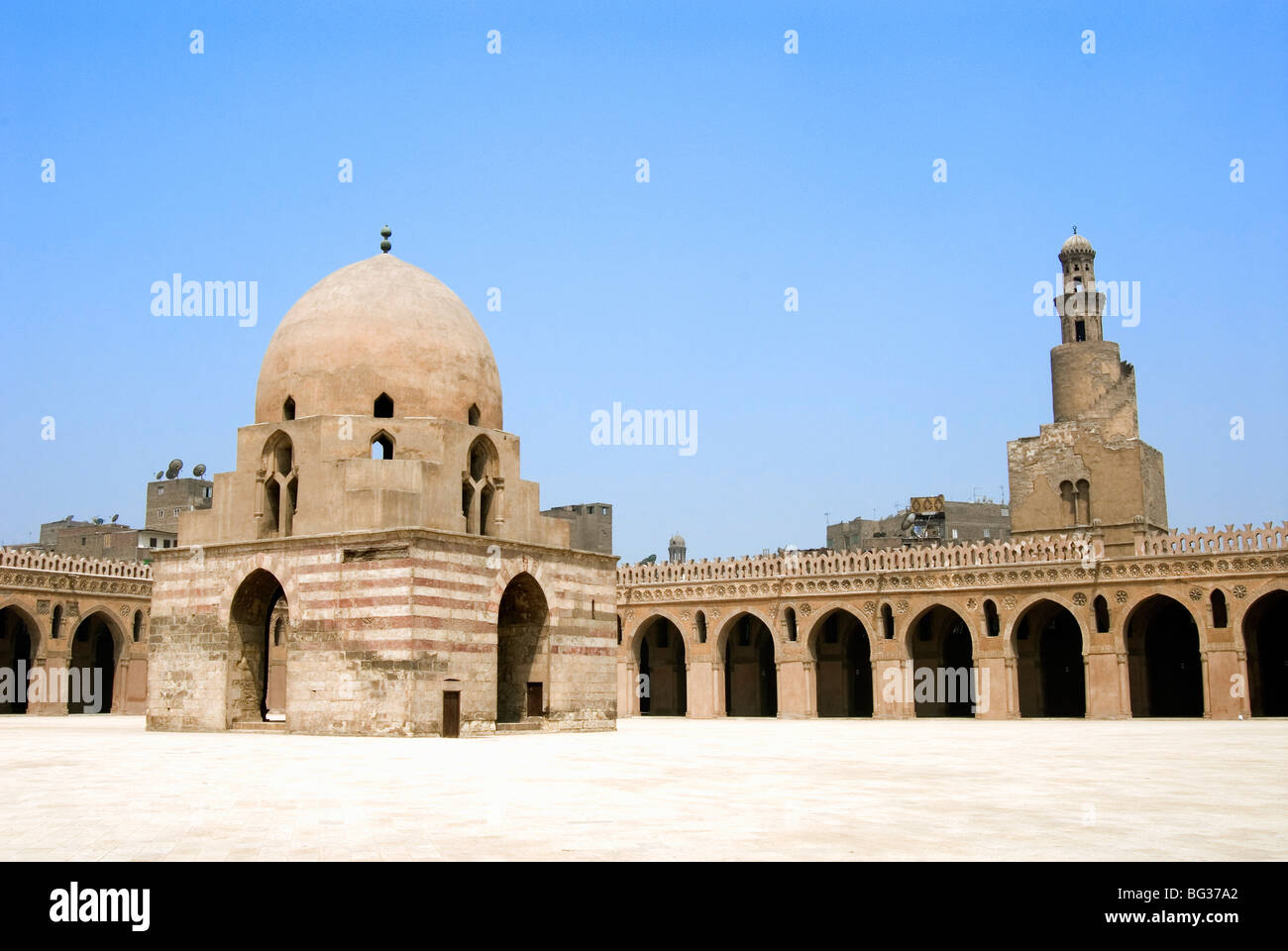 Ahmed Ibn Tulun-Moschee, UNESCO-Weltkulturerbe, Kairo, Ägypten, Nordafrika, Afrika Stockfoto