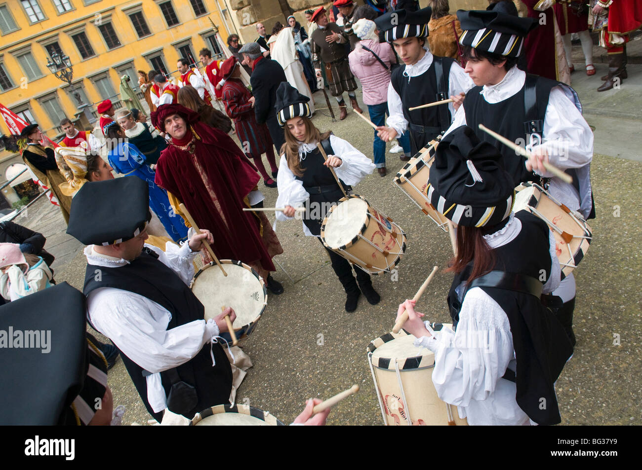 Mittelalterliche Parade der Cavalcata dei Magi, Florenz (Firenze), Toskana, Italien, Europa Stockfoto