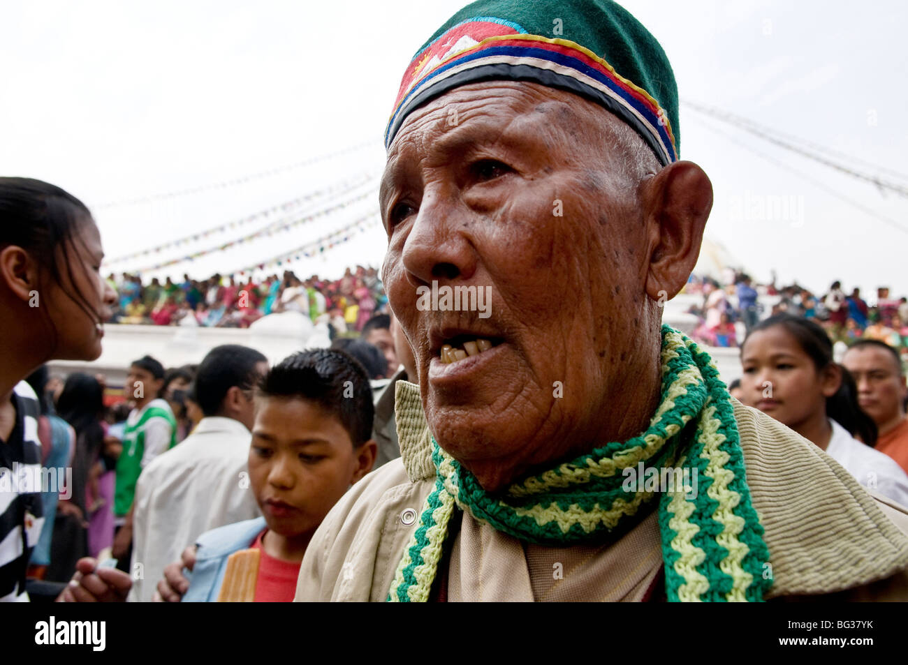 Porträt eines Mannes, Nepali Stockfoto