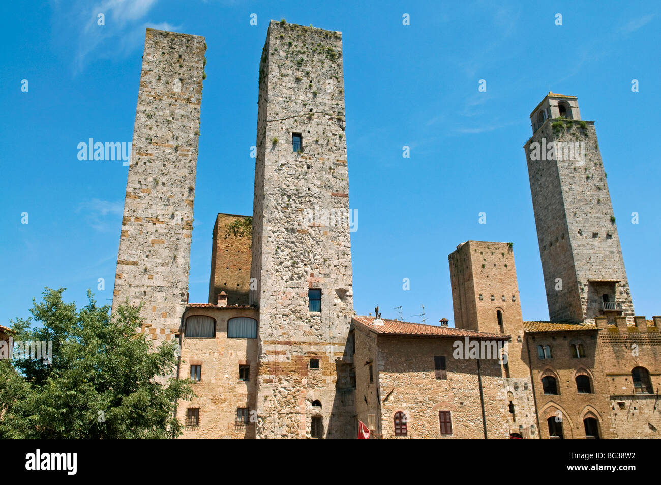 Türme von San Gimignano, UNESCO-Weltkulturerbe, San Gimignano, Toskana, Italien, Europa Stockfoto