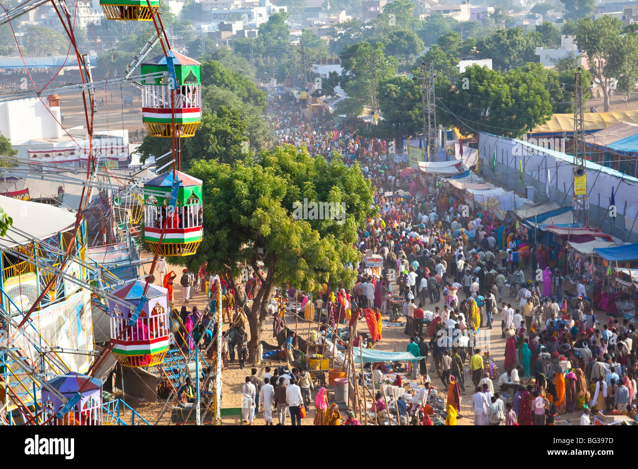 Kamel-Festival in Indien Pushkar Stockfoto