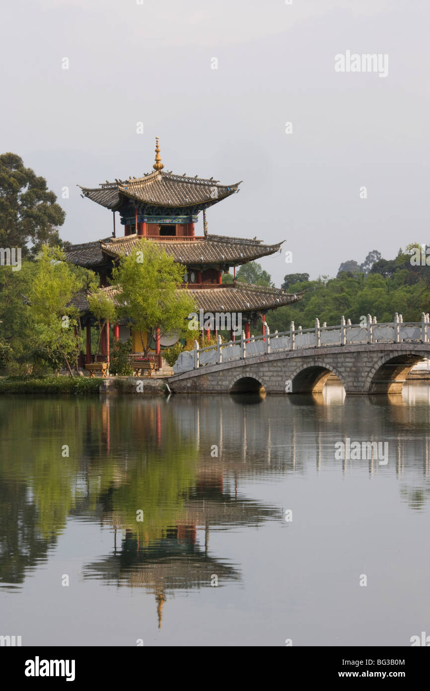 Die Black Dragon Pool Park, Lijiang, Provinz Yunnan, China, Asien Stockfoto