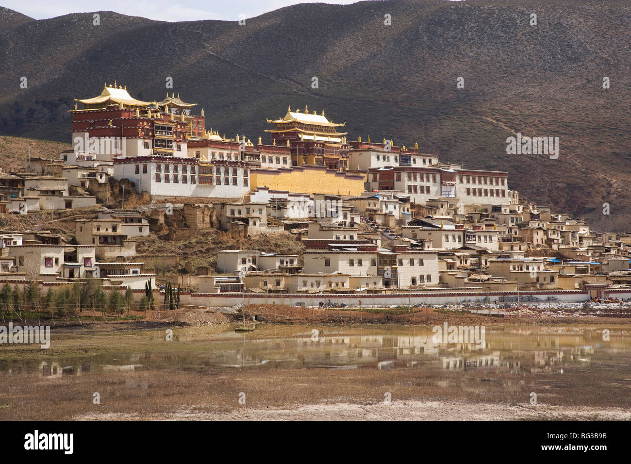 Ganden Sumsteling Gompa (Songzanlin Si) buddhistischen Kloster, Shangri-La, Shangri-La Region, Provinz Yunnan, China Stockfoto