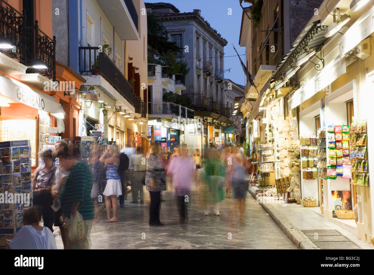 Das Viertel Plaka, Athen, Griechenland, Europa Stockfoto