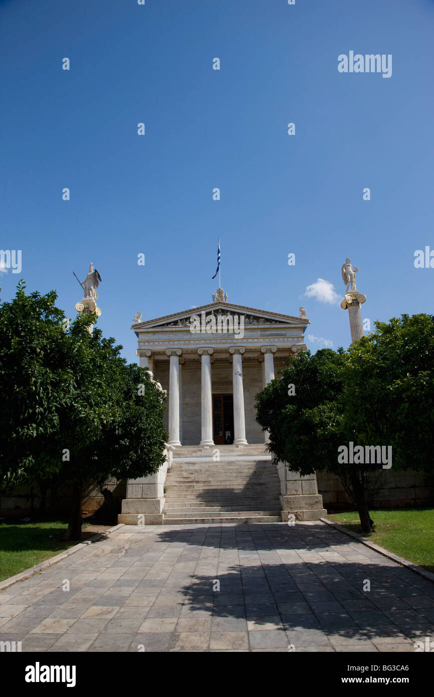 Die Akademie von Athen, Athen, Griechenland, Europa Stockfoto