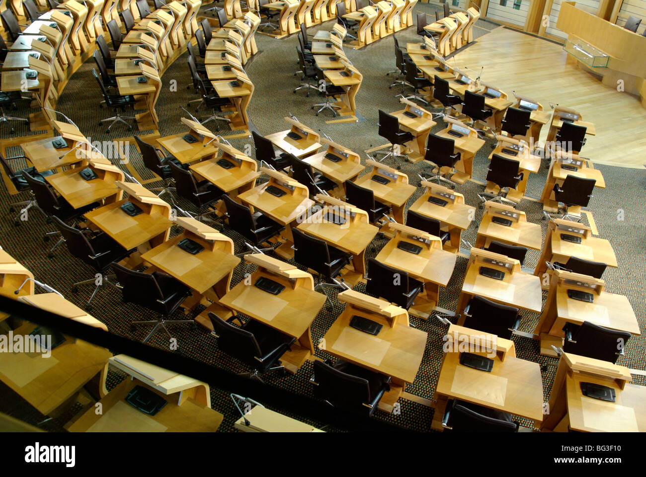 Kammer schottische Parlament debattieren Stockfoto