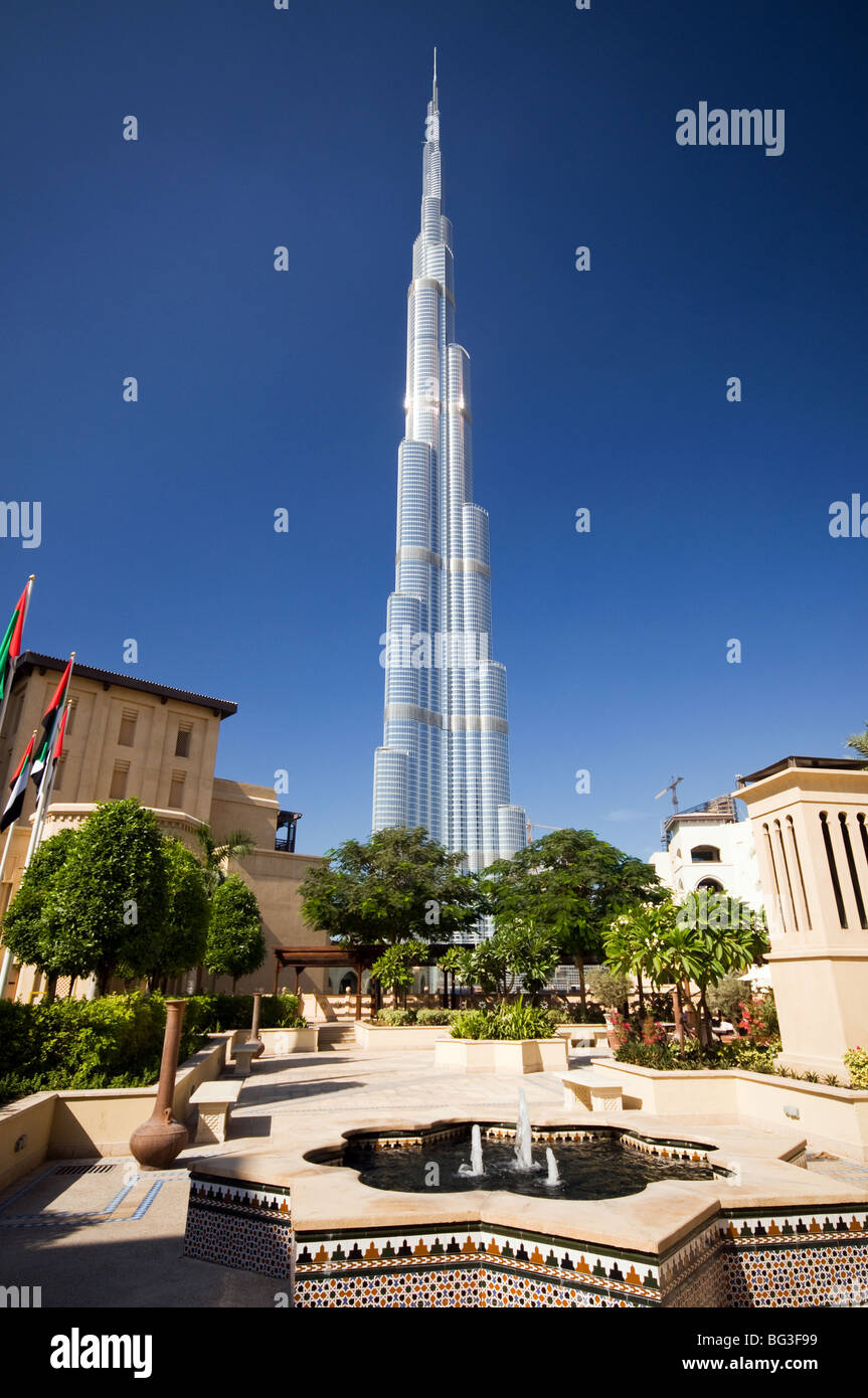 Burj Dubai - der höchste Wolkenkratzer der Welt Stockfoto