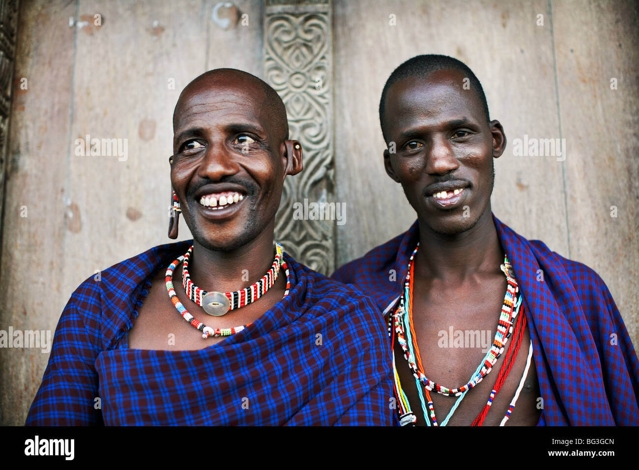 Maasai Stämmen auf der Insel Lamu, Kenia, Ostafrika, Afrika Stockfoto