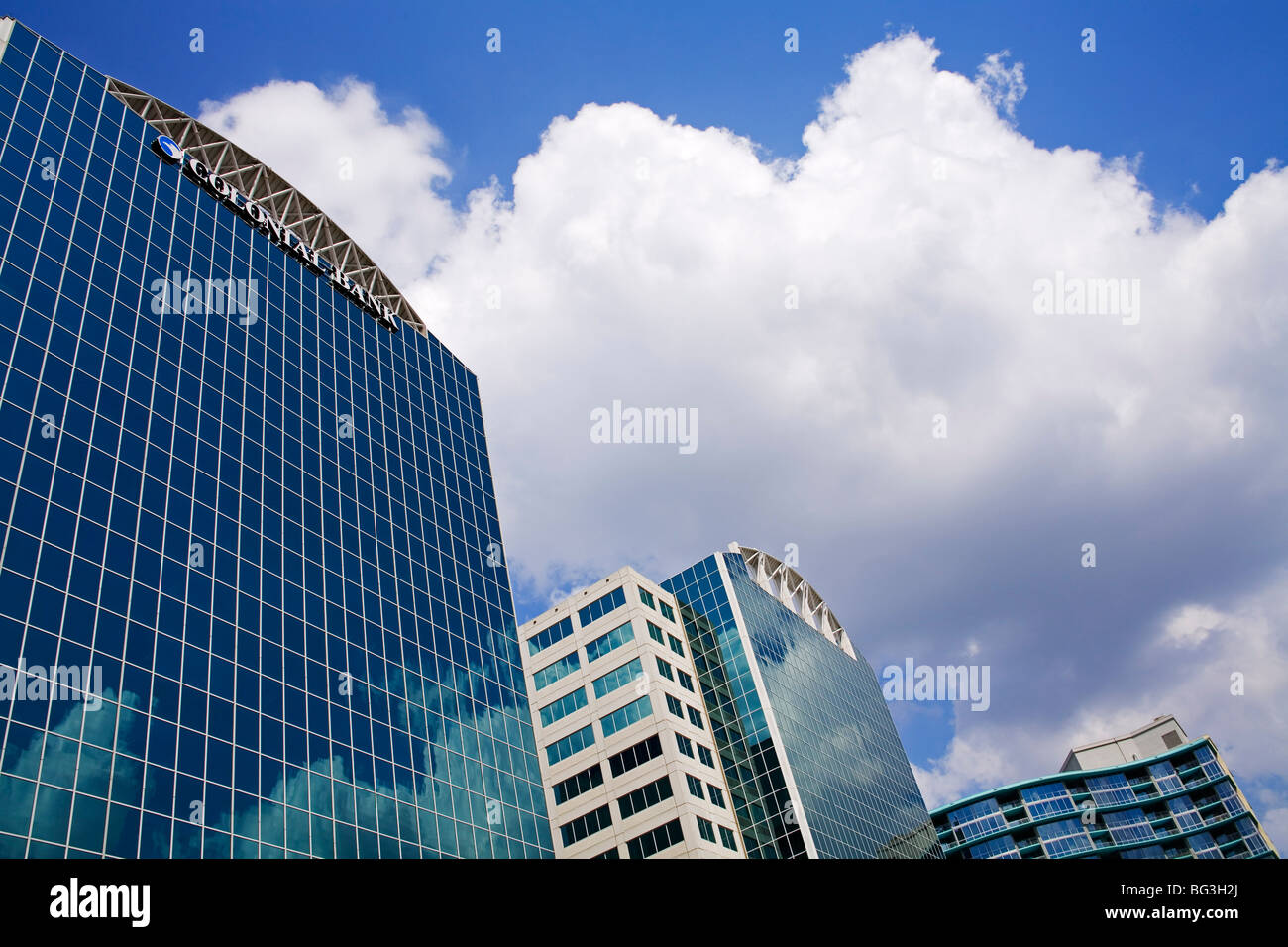 Die Innenstadt von Wolkenkratzern, Orlando, Florida, Vereinigte Staaten von Amerika, Nordamerika Stockfoto