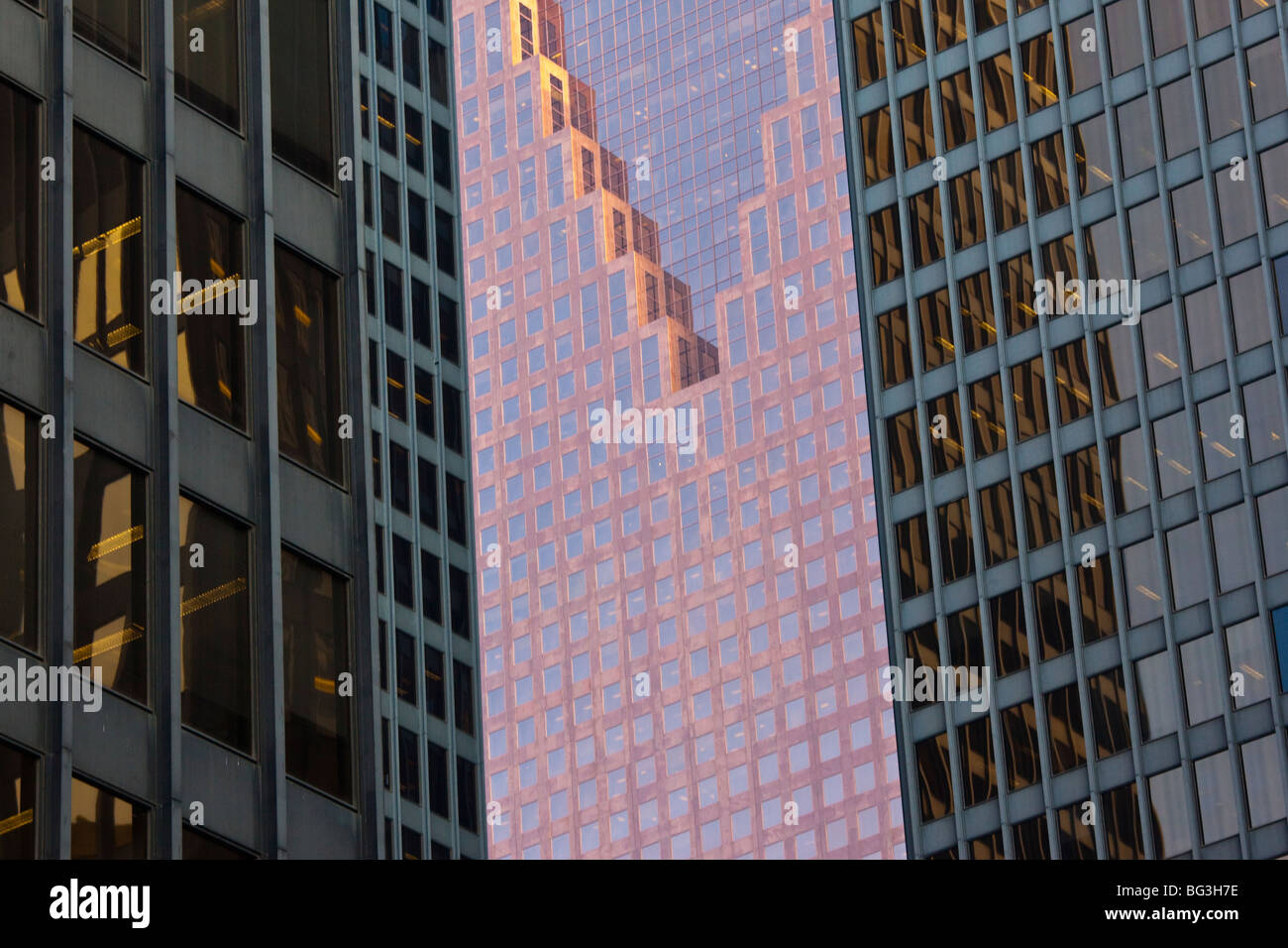 Details der Wolkenkratzer in Toronto Kanada Stockfoto