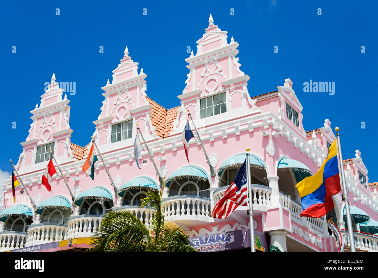 Royal Plaza Mall, Oranjestad Stadt, Aruba, West Indies, Karibik, Mittelamerika Stockfoto