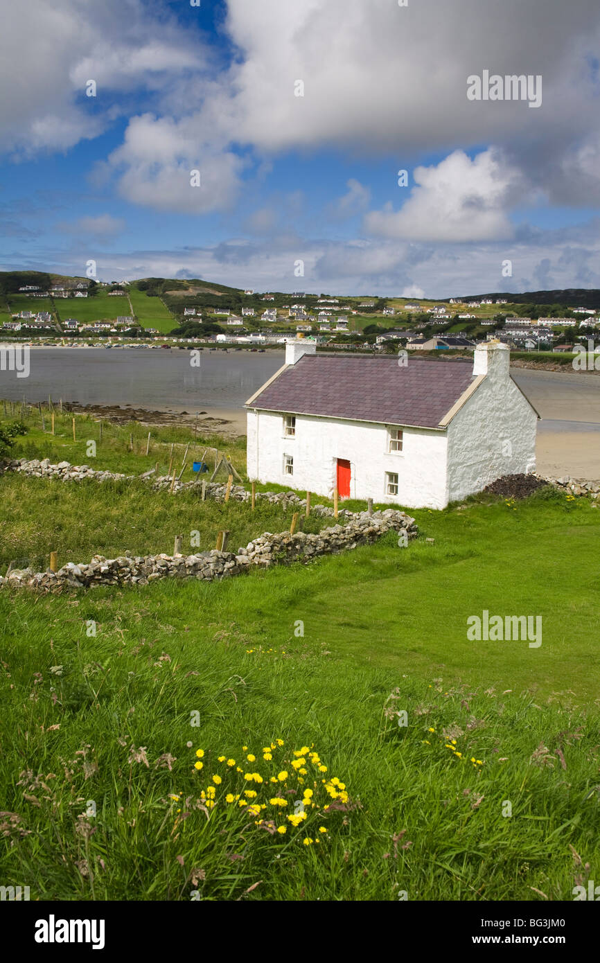 Altes Bauernhaus in Rosapenna, County Donegal, Ulster, Republik Irland, Europa Stockfoto