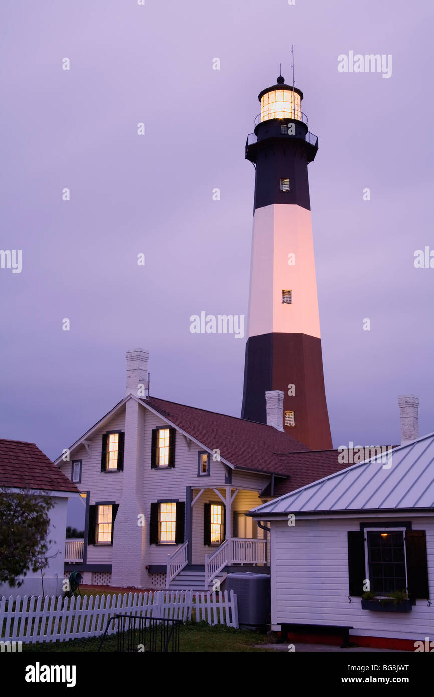 Tybee Island Lighthouse, Savannah, Georgia, Vereinigte Staaten von Amerika, Nordamerika Stockfoto