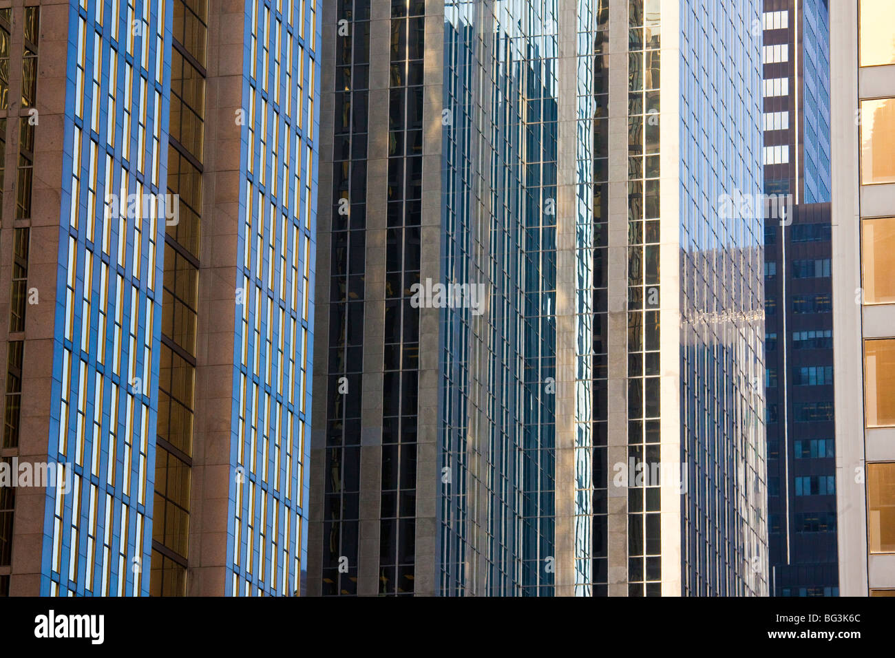 Details der Wolkenkratzer in Toronto Kanada Stockfoto