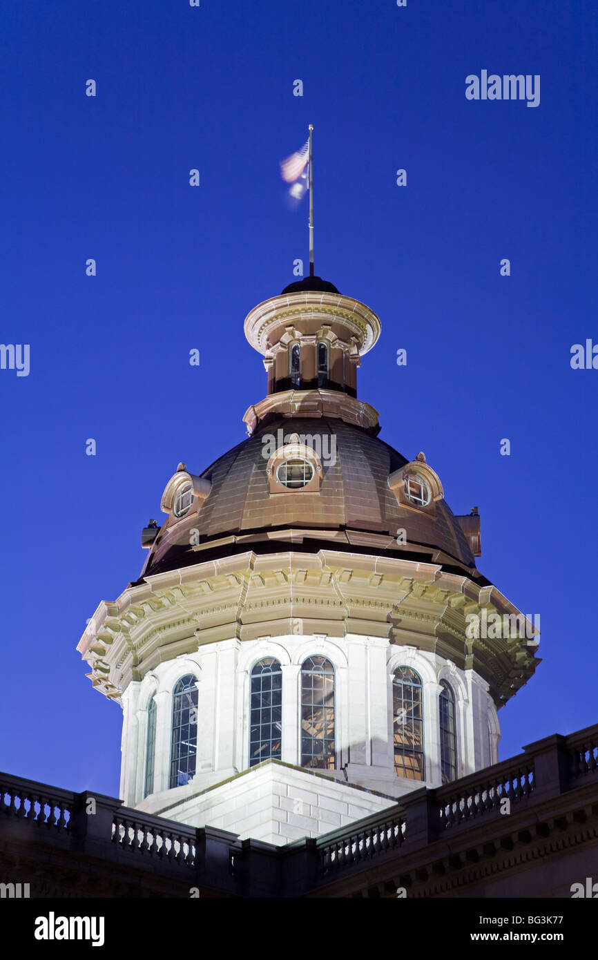 State Capitol Dome, Columbia, South Carolina, Vereinigte Staaten von Amerika, Nordamerika Stockfoto