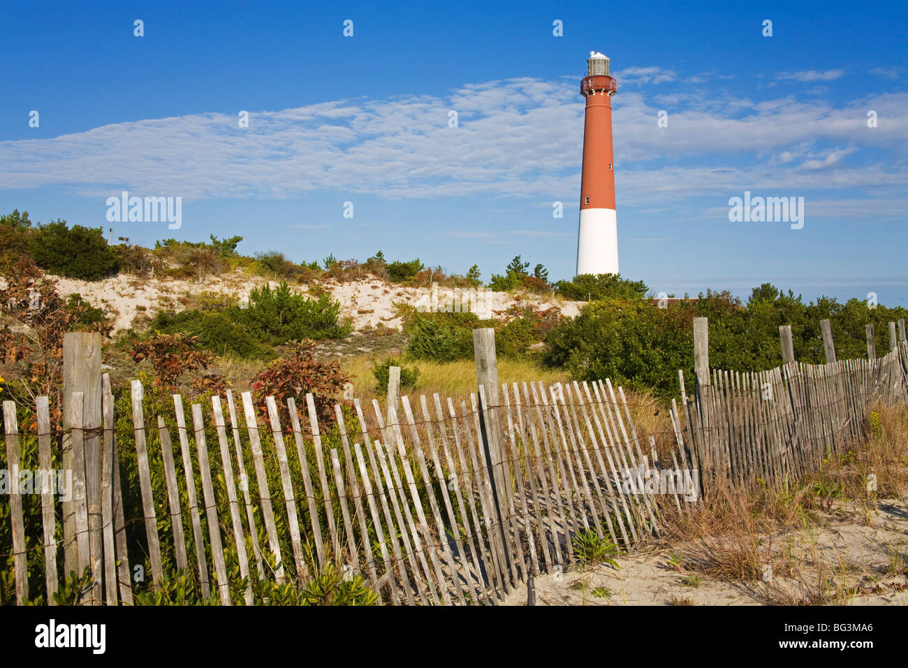 Barnegat Leuchtturm in Ocean County, New Jersey, Vereinigte Staaten von Amerika, Nordamerika Stockfoto