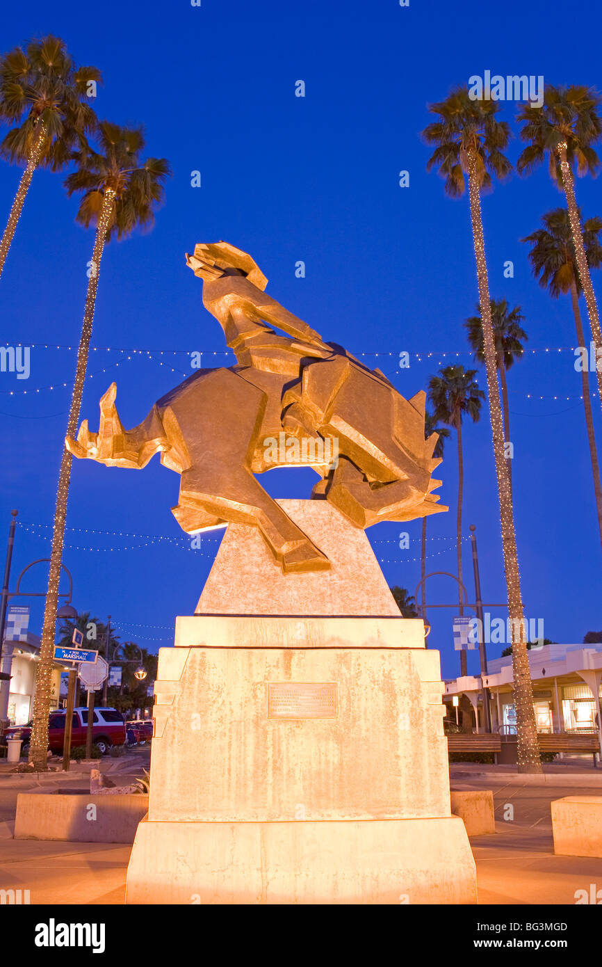 Jack-Knife-Skulptur von Ed Mell, Main Street, Arts District, Scottsdale, Phoenix, Arizona, Vereinigte Staaten von Amerika Stockfoto